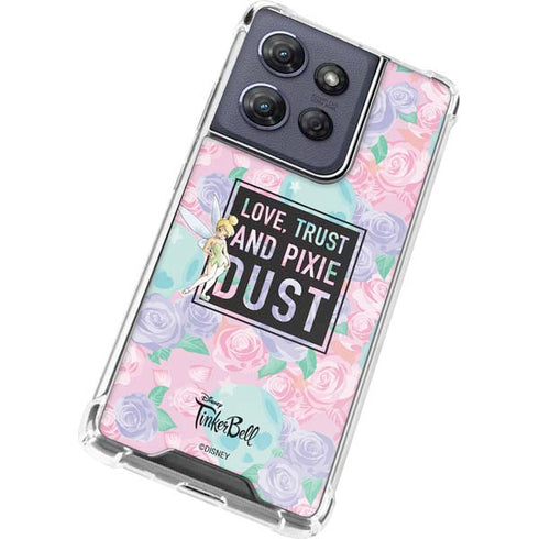 Disney Tinker Bell Love Trust and Pixie Dust Moto G Play 5G (2025) Clear Case